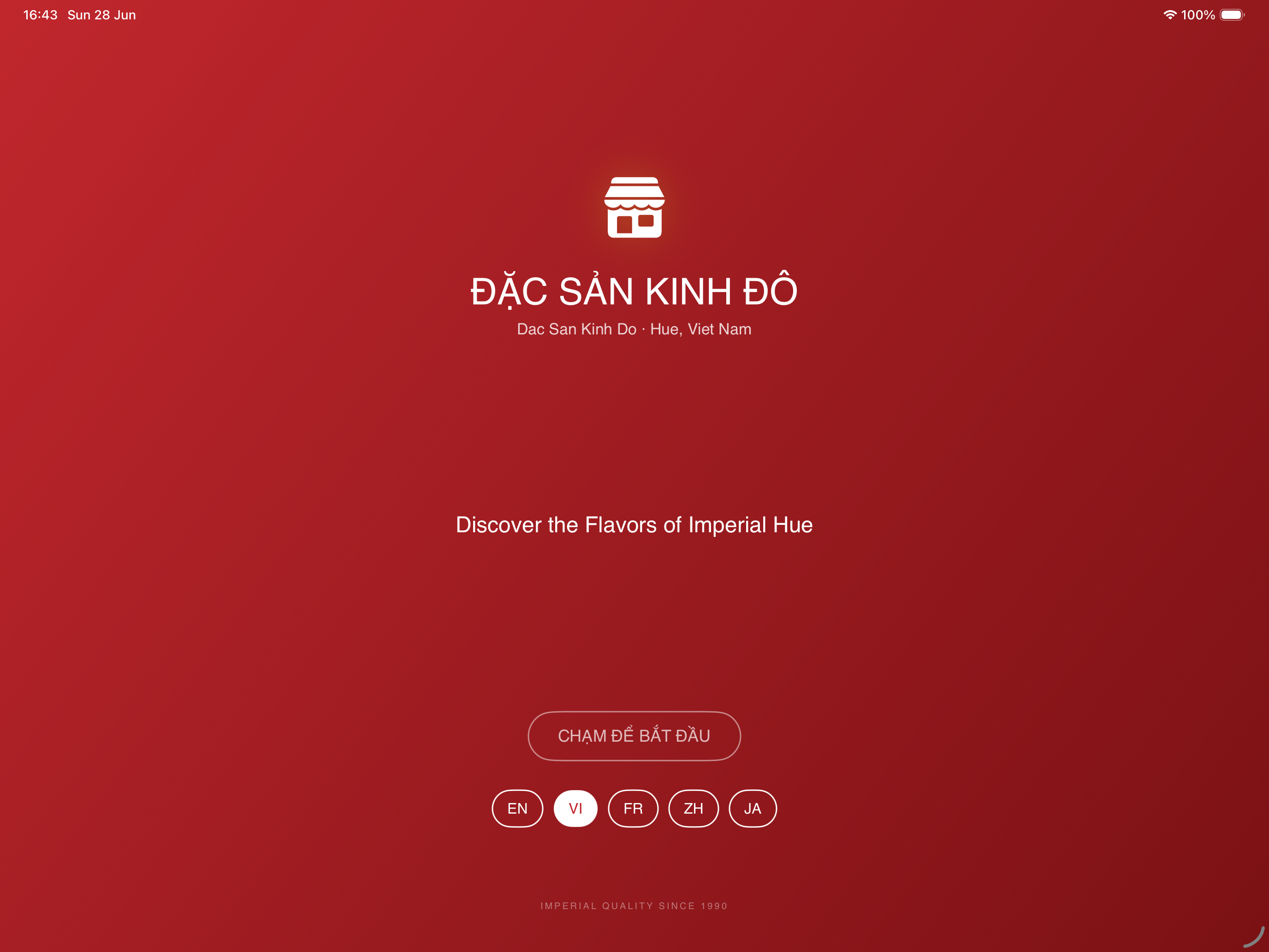 Kinh Đô kiosk attract screen preview